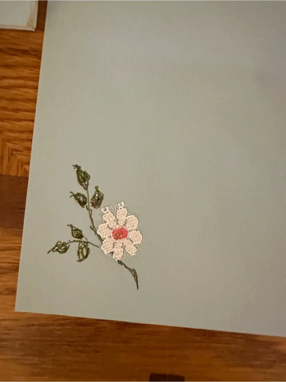 1 set of Vintage hand painted and crafted stationery set with 12 unique designs
